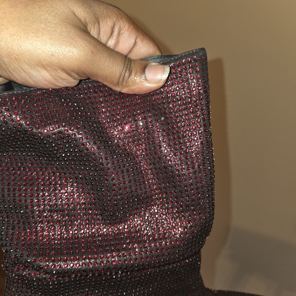 *Final Price* Torrid Slouchy Heel Bootie - Rhinestone Red 11.5 (WW) - Picture 5 of 9